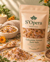 Calendula vetivar bath salt