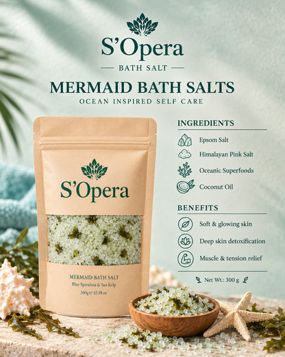 Mermaid bath salt