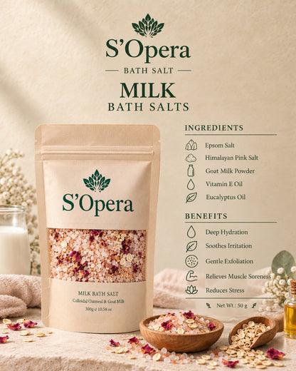 Milk bath salt