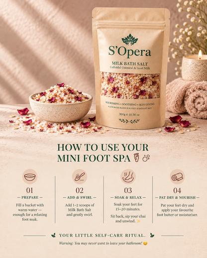 Milk bath salt