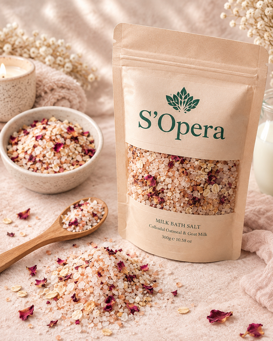 Milk bath salt